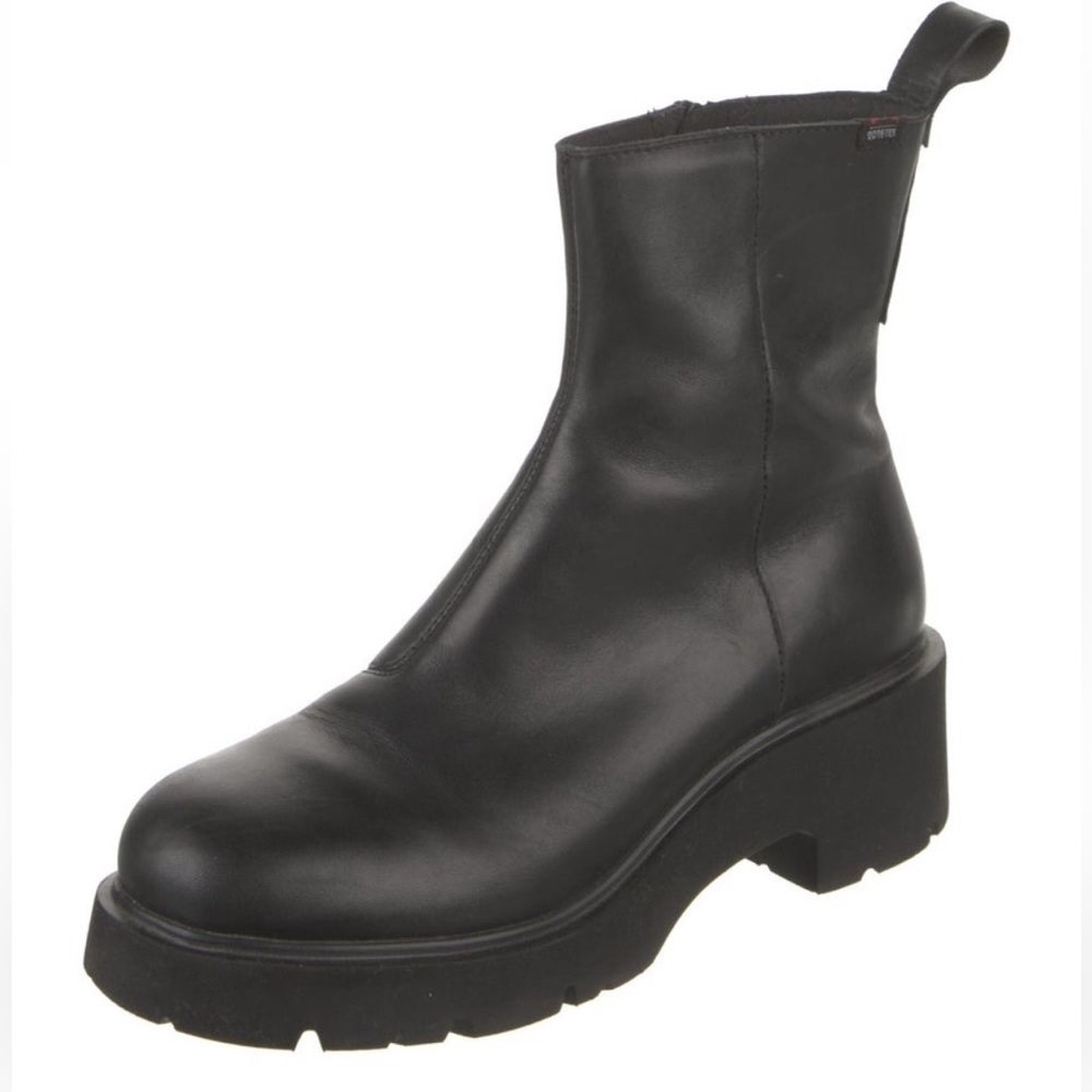 Camper Leather Ankle Combat Boots